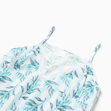 Night shirt female, green color, size 44-1