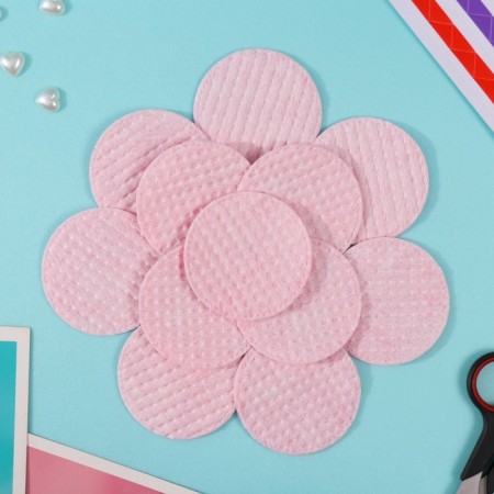 Cotton pads pink 50 pcs in the p/e package