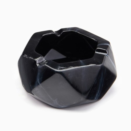 Ash "marble", 13.7 x 5.5 cm, ceramics, black-2