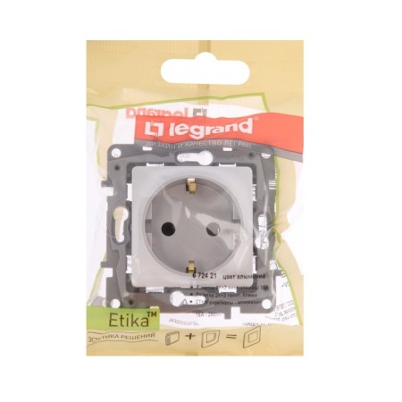 LEGRAND ETIKA 1-m, s/h, screw terminals, 16A, 250 V, aluminum-2
