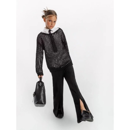 Sweater for girls, height 140 cm, black color