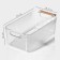 Storage container with handle LADOM "Crystal", 34 × 18.3 × 12 cm, transparent