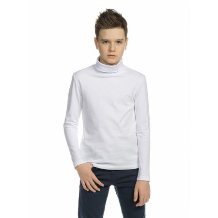 Turtleneck for the boy Pelican, height 152 cm, white color