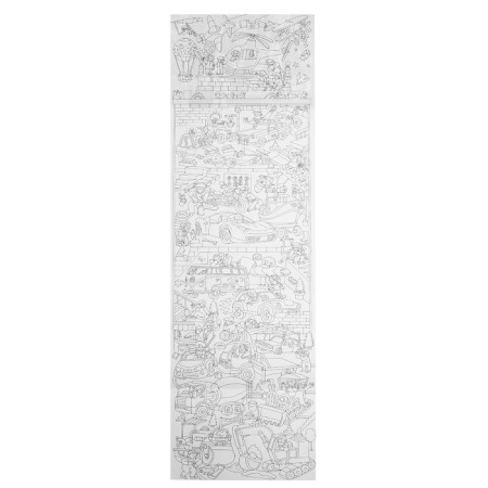 The longest coloring "Transport", size - 29.7 × 101 cm-2