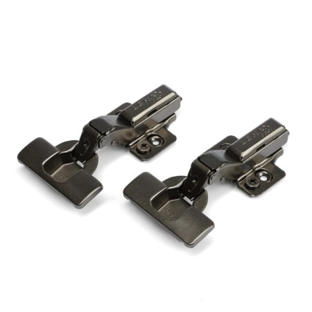 The loop is half -laying with an eccentric Softly CLAP, the color is black nickel, 2 pcs.