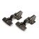 The loop is half -laying with an eccentric Softly CLAP, the color is black nickel, 2 pcs.