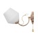 Bra "Ariel" 1x40W E27 White-gold 18x15x18 cm.