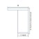 Stationary support, square OSK - 100 K, H = 100 mm, matte chromium color
