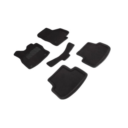 Pile rug for Volkswagen Golf VII, 2012-, black