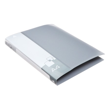 Folder on 2 rings A4, Calligrata, 27 mm, 700 μm, internal and end pocket, gray-6