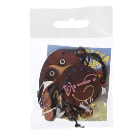 Autonomane "Shaman with a tambourine" cedar, a satellite amulet, mix-10