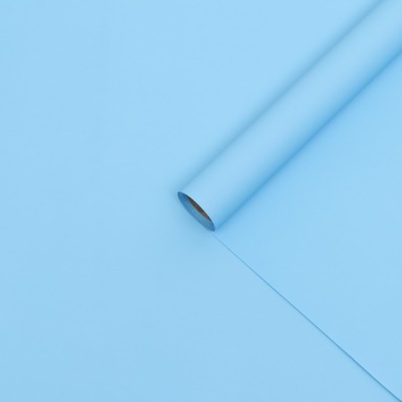Matte film 70 microns, 57cm*10m, blue