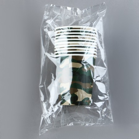 A single -time paper glass "Haki", 250 ml-3