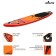 SUP Board inflatable walking Kelpie 11 ", 335x80x15 cm