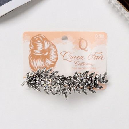 Sherry-automatic hairpin leaves, 10 cm, silver-2