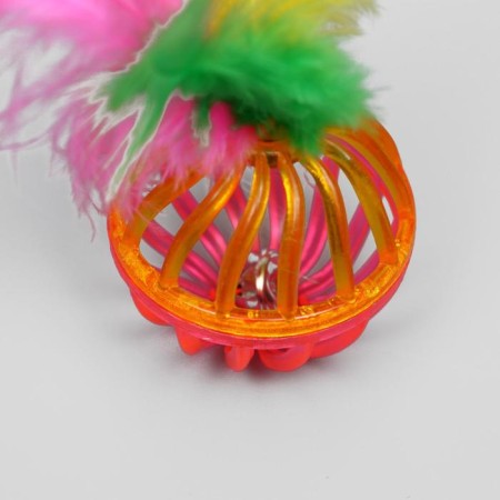 A set of 2 balls "curls with a pen", each 4 cm, a mix of flowers-1