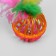A set of 2 balls "curls with a pen", each 4 cm, a mix of flowers