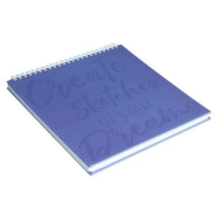 Sketchpad 210 x 210 mm, 40 sheets on the crest "Lavender Field", solid cover, matte lamination, selective UV-lak, offset 160 g/m2-2