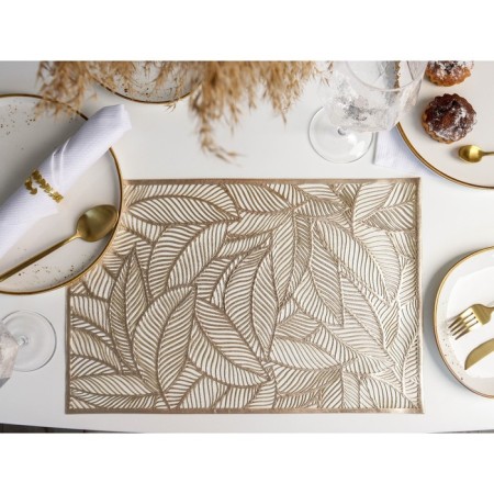 Serving napkin on the table "Listopad", 45 × 30 cm, gold color-3