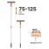 AIRLINE glass washing brush, with telescopic pen, foam rubber and seating, 75-125 cm