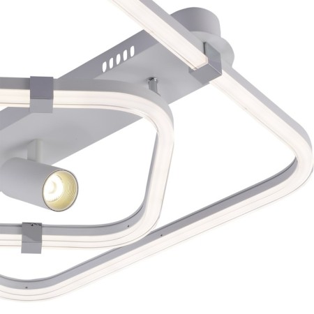 Ceiling light ESCADA, 10280/2LED. 1x62+3W, LED, 4850LM, 3000/4000/6500K, 545x505x155 mm, color chromium-3