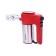 Mixer Oursson HM4001/RD, manual, 400 watts, 6 speeds, 2 nozzles, red
