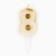 A candle for a cake, a number, brilliant “8”, gold, 4 x 10 cm.