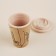A glass with a cork sl Home “Tira”, 350 ml, 9.5 × 9.5 × 14.5 cm, beige color