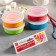 A silicone cup folding with a lid of the Aille, 180 ml, 9 × 8.5 × 9 cm, color mix