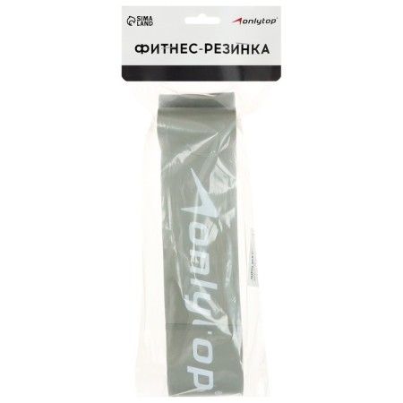Espander Multifunctional ONLYTOP ribbon, 208x6.4x0.5 cm, 23-68 kg, color gray color-6