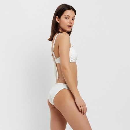 Separate Minaku swimsuit with rhinestones color white, size 44-1