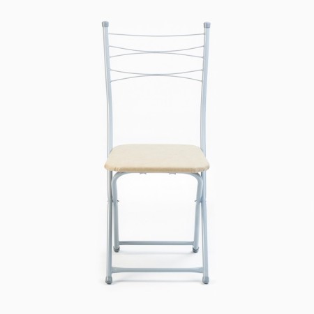 Folding stool "Venice", Titan/Beige-1