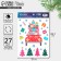 Interior sticker with the luminous layer "New Year's delivery", 21 x 29.7 x 0.1 cm, New Year