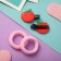 Hair set "Ariadne" (2 elastic bands, 2 clamps) apple
