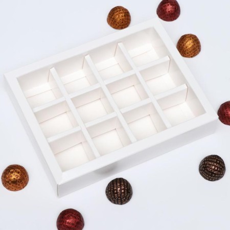 Box for sweets, 12 pcs, "Love is...", Blue, 19 x 15 x 3.6 cm-2