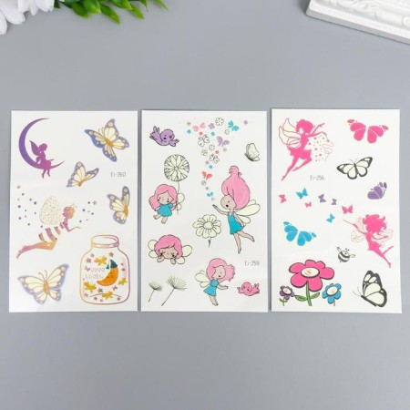 Tattoo on the body phosphorus "World Fei" mix 12x7.5 cm-2