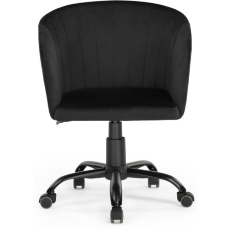 Computer chair thibault plastic/velor, black/black 60x60x81 cm-1