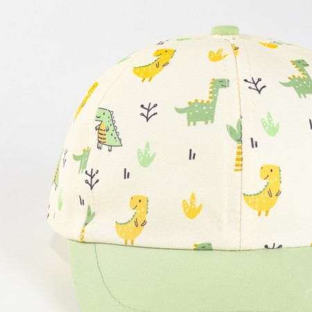 Children's cap for the boy "Dino in the Forest", district. 48-50-6