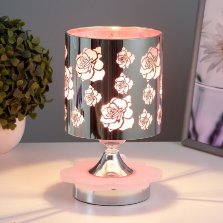 Aroma lace with backlight "Flowers" E14 40W +RGB black 12x12x22.5 cm-1