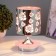 Aroma lace with backlight "Flowers" E14 40W +RGB black 12x12x22.5 cm