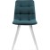 Stool on a metal frame chilli metal/velor, white/green 43.5x50x87.5 cm
