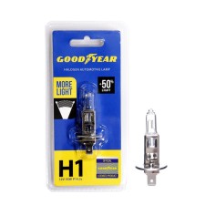 Car halogen lamp Goodyear H1, 12V 55W P14.5S, MORE LIGHT