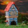 Aroma lace house "Cafe", 20 cm, handmade, mix