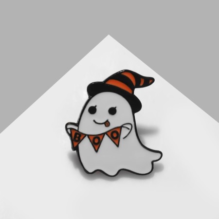 Icon "Ghost" with flags, colored in ferrous metal-1