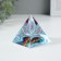 Souvenir glass pyramid "I carry light" 6x6x6 cm