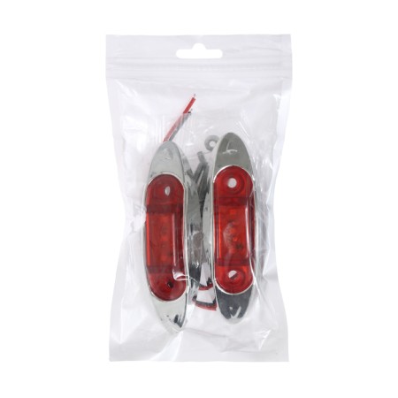 Lanterns of the backbone of the rear rear for trucks, red light, 2 pcs, 24 V, BD-7045-24V-5