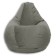 The hand-bag “pear” is positive carat, size l, diameter 80 cm, height 100 cm, velor, color gray color