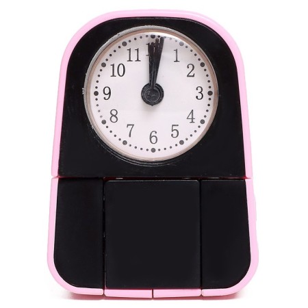 Robot hours “Puppy”, transformed into the alarm, works from batteries, color pink-5