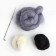 Set for creativity. A toy made of wool "Raccoon with flowers"
