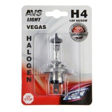 Car lamp AVS VEGAS, H4, 12 V, 60/55 W, blister